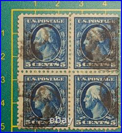 US Post stamps ERROR 1917,504b, Block of 4, UNIQUE All 4-double Impression, Rare US Post stamps ERROR 1917,504b, Block of 4, UNIQUE All 4-double Impression, Rare