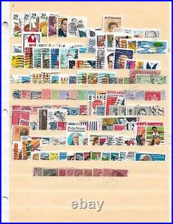 US Stamp Collection 1890s-1990s Approx. 1575 Stamps All Different Incl. BOB