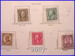 US old stamps 1922-1926 All are new in excellent condition. There are 15 stamps