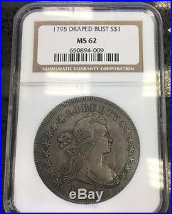 Unique, Oldest, Highest and Rarest of ALL Seris of entire 1795 $1 Off-NGC MS62