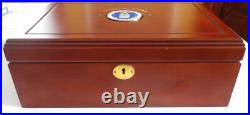United States Air Force Air Weather Service Wood Keepsake Box Key Lock Medallion