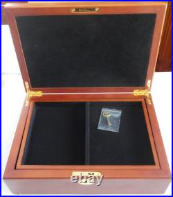 United States Air Force Air Weather Service Wood Keepsake Box Key Lock Medallion