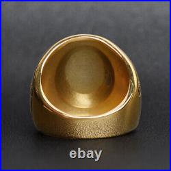 United States Military Veterans Lab-Created Ring 14k Yellow Gold Plated