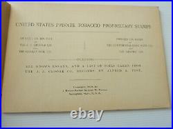 United States Private Tobacco Proprietary Stamps Including All Known Essays 1909