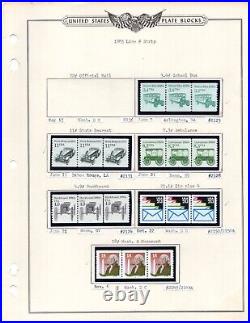 Us 1980-1987 Collection Of 118 Coils, All In Strips Of 3, Except 4 Are In Pairs