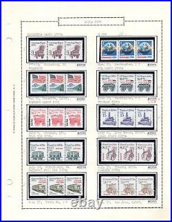 Us 1980-1987 Collection Of 118 Coils, All In Strips Of 3, Except 4 Are In Pairs