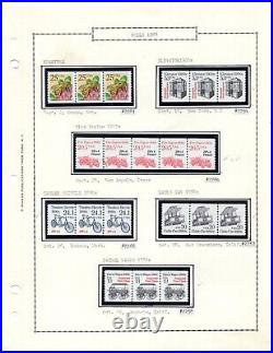 Us 1980-1987 Collection Of 118 Coils, All In Strips Of 3, Except 4 Are In Pairs