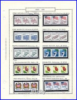 Us 1980-1987 Collection Of 118 Coils, All In Strips Of 3, Except 4 Are In Pairs