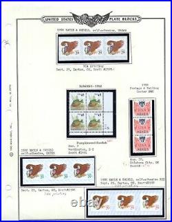 Us 1980-1987 Collection Of 118 Coils, All In Strips Of 3, Except 4 Are In Pairs