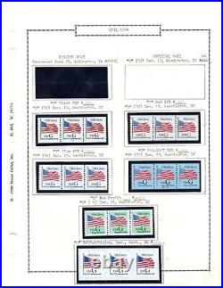 Us 1980-1987 Collection Of 118 Coils, All In Strips Of 3, Except 4 Are In Pairs