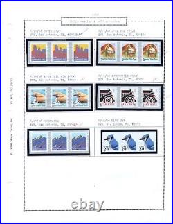 Us 1980-1987 Collection Of 118 Coils, All In Strips Of 3, Except 4 Are In Pairs
