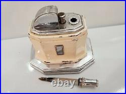 VINTAGE WORKING RONSON OCTETTE TOUCH-TIP TABLE LIGHTER 1930s, ALL ORIGINAL