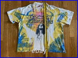 VTG 1991 OZZY OSBOURNE All Over T-Shirt Sz XL RARE Hanes Single Stitch Tie Dye