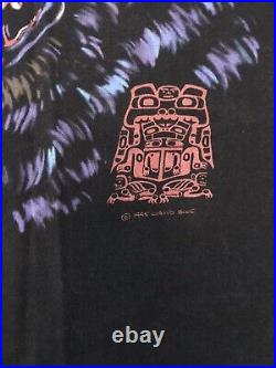 VTG 1995 Liquid Blue Grizzly Bear Nature Animal All Over Print XXL Rare Vintage