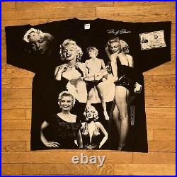 VTG 1998 Marilyn Monroe Shirt AOP All Over Print Made USA JFK Mosquitohead 2XL