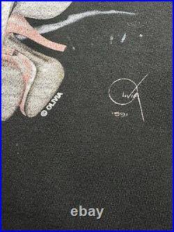 VTG 1999 Bettie Page Olivia Artwork T-Shirt Pinup Girl Pop Culture Adult Size XL