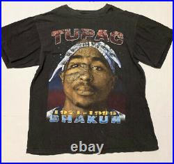 VTG 90s Tupac Shakur Against All Odds 2Pac Memorial Rap Tee T Shirt Hip Hop XL
