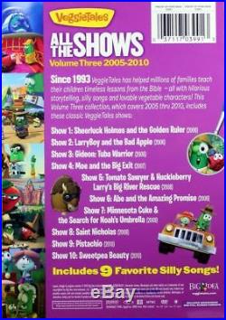 VeggieTales Volume 1-3 All The Shows 1993-2010 NEW 6 DVD Set 30 Collector Shows
