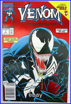 Venom Lethal Protector #1 x 4 1st Solo Series ALL NEWSSTAND Variants Spider-Man