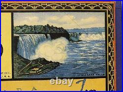 Vintage 1920s X-Plor U. S. Travel United States Antique Board Game All-Fair Framed