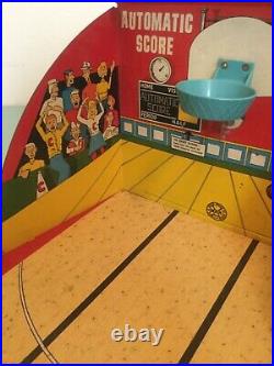 Vintage! 1950's Marx Toys All Star Basketball Tin Game Mark-O-Matic with BALLS