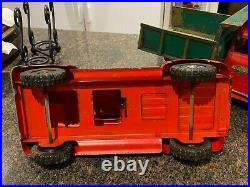 Vintage 1955 Tonka Toys Red Pickup TOY Truck, Pressed Steel ALL ORGINAL WOW