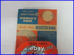 Vintage 1964-65 Worlds Fair Dime Bank Metal All Original Finish 631-g