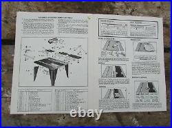 Vintage 1970's Amersaw Router & Saber Saw Table Complete with all accessories