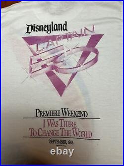 Vintage 1986 Disneyland Captain EO Premier Michael Jackson T-Shirt Med