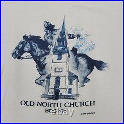 Vintage 1986 Old-North-Church Boston T-Shirt Large 80s Single-Stitch 193-Salem