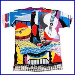 Vintage 1988 Picasso Art All Over Print T-shirt