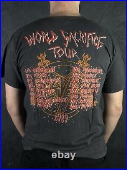 Vintage 1988 Slayer World Sacrifice Tour T-Shirt
