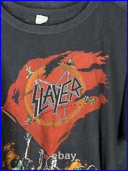 Vintage 1988 Slayer World Sacrifice Tour T-Shirt