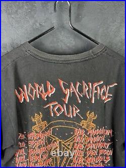 Vintage 1988 Slayer World Sacrifice Tour T-Shirt