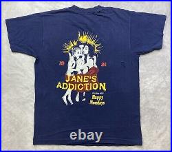 Vintage 1991 Janes Addiction With Special Guest Happy Mondays Shirt Size XL Rare