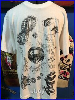 Vintage 1991 M. C. Escher All Over Print Andazia International T Shirt NOS Unworn