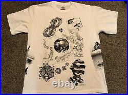 Vintage 1991 M. C. Escher All Over Print Andazia International T Shirt NOS Unworn