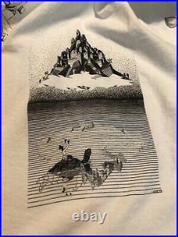 Vintage 1991 M. C. Escher All Over Print Andazia International T Shirt NOS Unworn