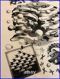 Vintage 1991 M. C. Escher All Over Print Andazia International T Shirt NOS Unworn