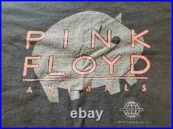 Vintage 1993 Pink Floyd Animals All Over Print T Shirt Size Large Brockum