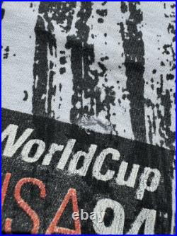 Vintage 1994 Adidas United States All Over Print World Cup T-Shirt