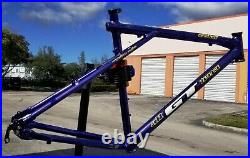 Vintage 1995 GT Zaskar 18 Mountain Bike Frame INK BLUE All Terra Hans Rey