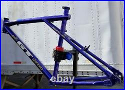 Vintage 1995 GT Zaskar 18 Mountain Bike Frame INK BLUE All Terra Hans Rey