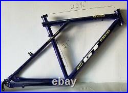 Vintage 1995 GT Zaskar 18 Mountain Bike Frame INK BLUE All Terra Hans Rey