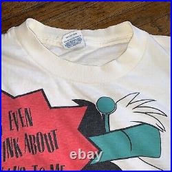 Vintage 80s Cruella De Vil 101 Dalmatians All Over Print T Shirt Men Size XL