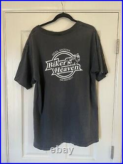 Vintage 90s 1996 Harley Davidson Eagle 3D Single Stitch Tshirt XL All Over Print