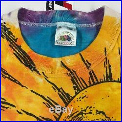 Vintage 90s Liquid Blue Sun & Moon T Shirt All Print Mens XL Grateful Dead