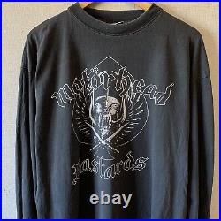 Vintage 90s Motorhead Bastards Longsleeve Shirt Tee XL Rare Lemmy Grunge Vintage 90s Motorhead Bastards Longsleeve Shirt Tee XL Rare Lemmy Grunge