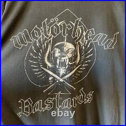 Vintage 90s Motorhead Bastards Longsleeve Shirt Tee XL Rare Lemmy Grunge