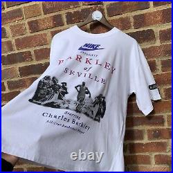 Vintage 90s Nike Charles Barkley Nike Commercial Promo All Over Print T-Shirt, L